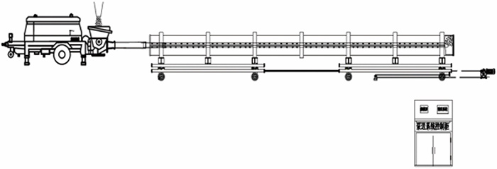 管樁泵送布料自動(dòng)控制系統(tǒng)示意圖